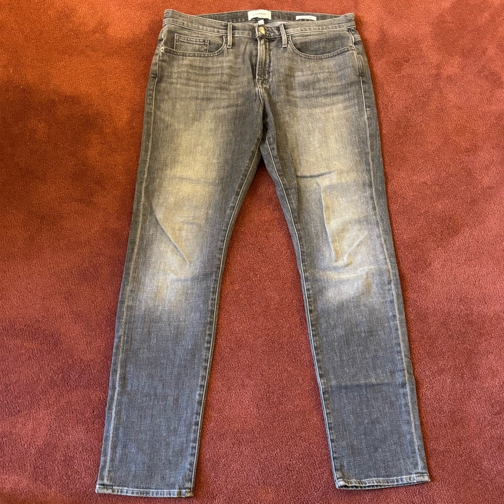 Frame Denim Men's Gray Skinny Jeans